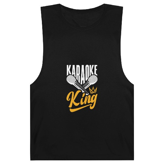 Funny Karaoke Singer Singing Musician Karaoke Gift Barnard Tanks