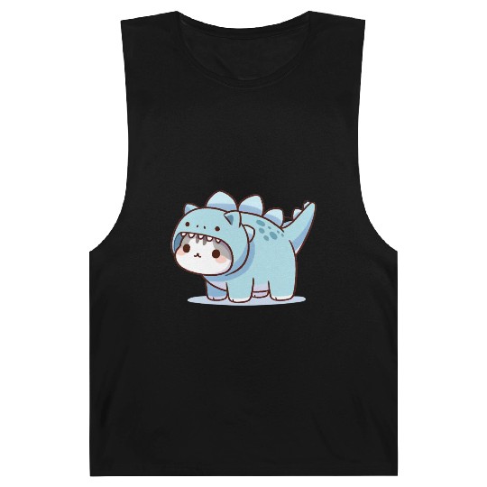 Cat in Stegosaurus Costume Barnard Tanks