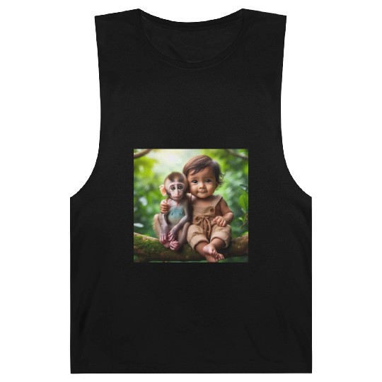 Monkey & Baby Boy. Barnard Tanks