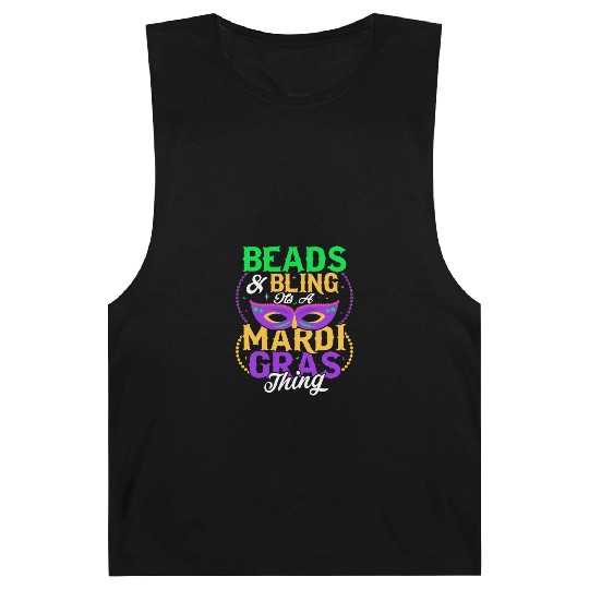 Beads & Bling It's A Mardi Gras Thing Carnival Par Barnard Tanks