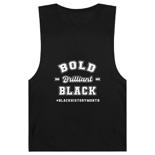 Bold, Brilliant , Black History Month Barnard Tanks