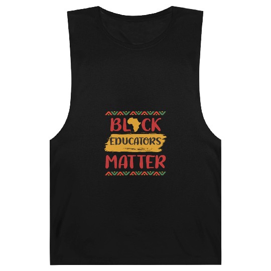 Black Educators Matter African History Teacher Men Barnard Tanks