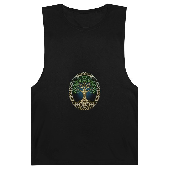 St Patricks Day Celtic Knot Tree Irish Gaelic Barnard Tanks