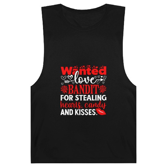 Wanted Love Bandit For Stealing Hearts Candy And Barnard Tanks