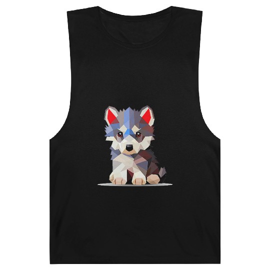 Geometric Wolf Cub Barnard Tanks