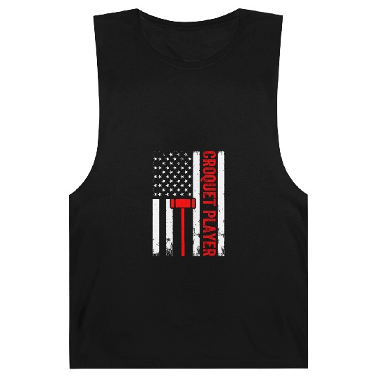 Croquet Player US Flag Croquet Player Barnard Tanks