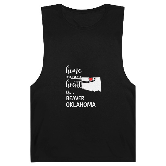 Beaver County Oklahoma Is Where My Heart Is Gift Barnard Tanks