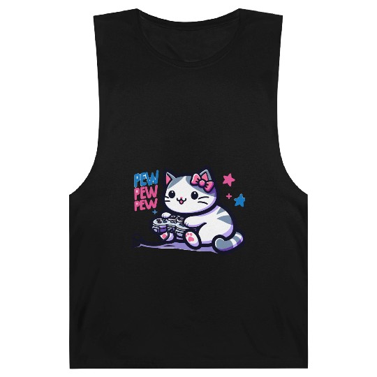 Cat Play Console Game Pew Pew Pew Barnard Tanks