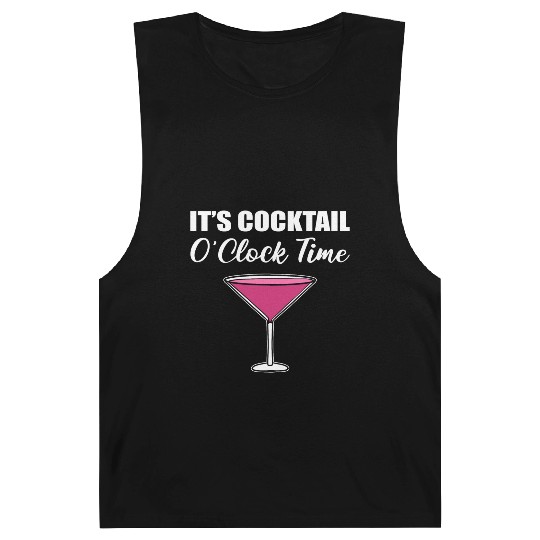 Cocktail O'clock Time Mexican Drinker Gift Barnard Tanks