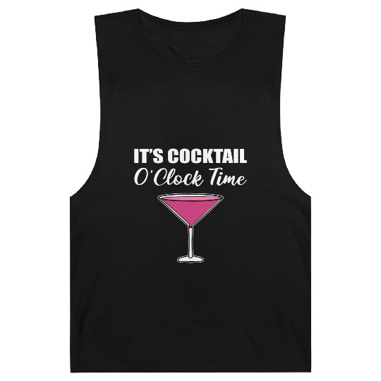 Cocktail O'clock Time Mexican Drinker Gift Barnard Tanks