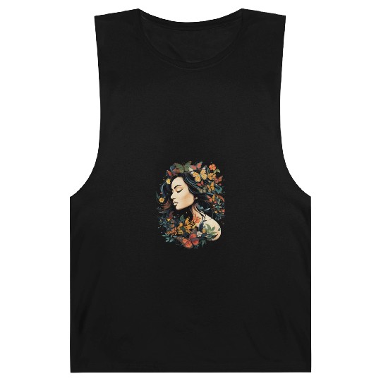 International Womens Day Woman Butterflies Barnard Tanks