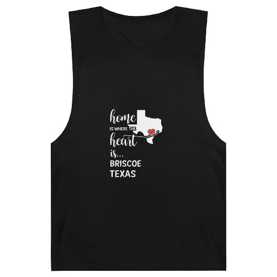 Briscoe County Texas Is Where My Heart Is Gift Barnard Tanks