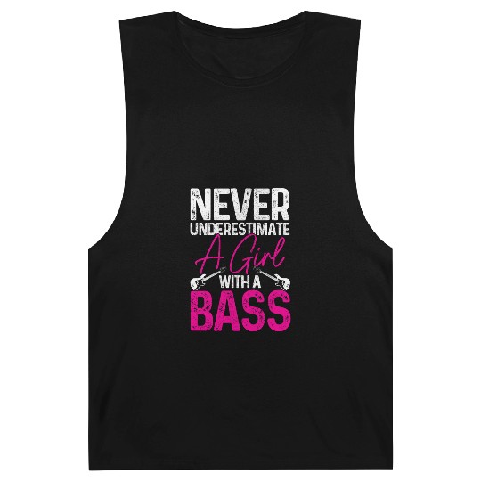 Bass Guitar Player Bassist Funny Gift Barnard Tanks