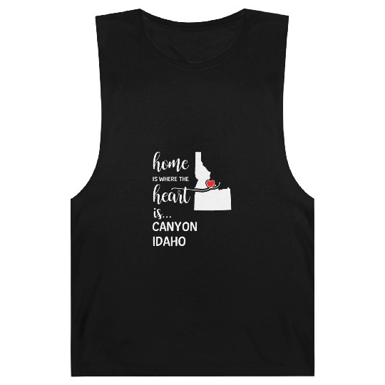 Canyon County Idaho Is Where My Heart Is Cool Gift Barnard Tanks