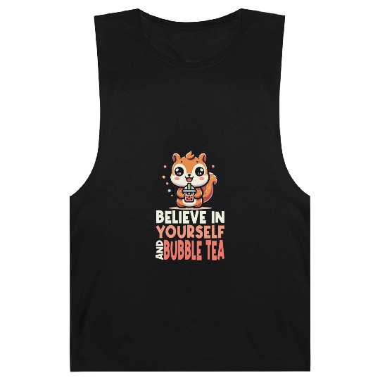 Kawaii Squirrel Bubble Tea Believe In Yourself Barnard Tanks