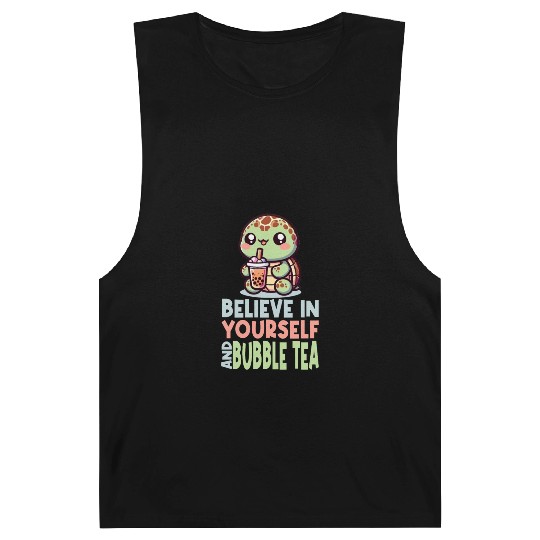 Kawaii Turtle Bubble Tea Believe In Yourself Barnard Tanks