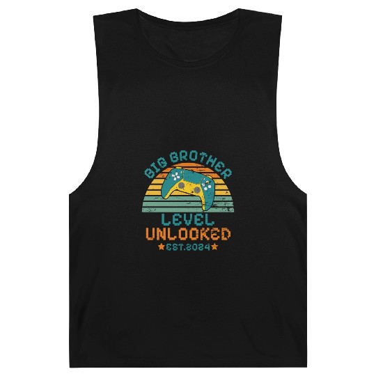 Level Unlocked Vintage Retro Gamer Big Brother Barnard Tanks