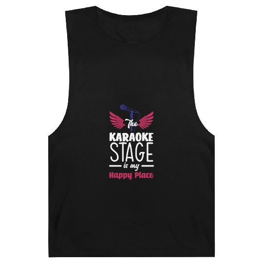 Funny Karaoke Singer Singing Musician Karaoke Gift Barnard Tanks