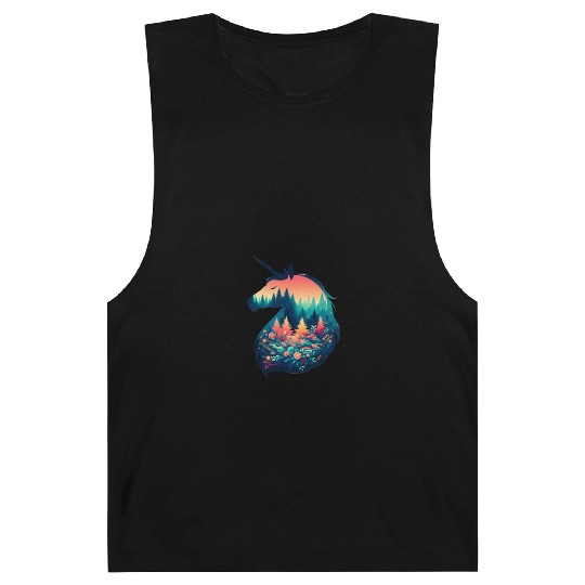 Nature in Unicorn Pattern Barnard Tanks