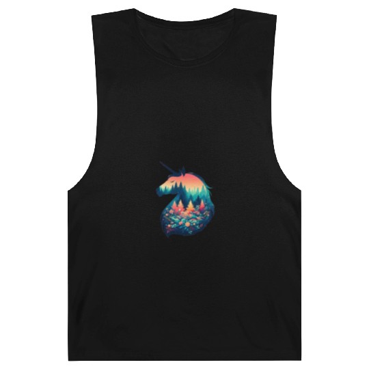 Nature in Unicorn Pattern Barnard Tanks