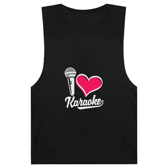 Funny Karaoke Singer Singing Musician Karaoke Gift Barnard Tanks