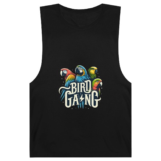 Bird Gang Parrot Funny Birder Flock Owner Macaw Barnard Tanks