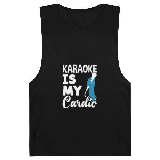 Funny Karaoke Singer Singing Musician Karaoke Gift Barnard Tanks