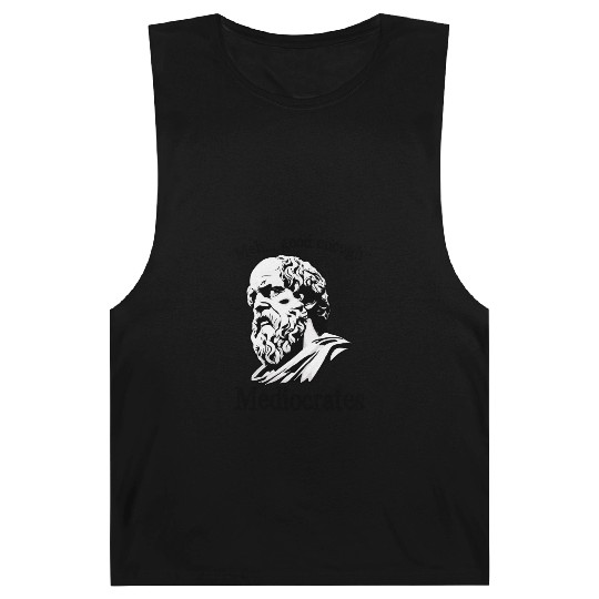 Funny meh good enough mediocrates demotivational Barnard Tanks