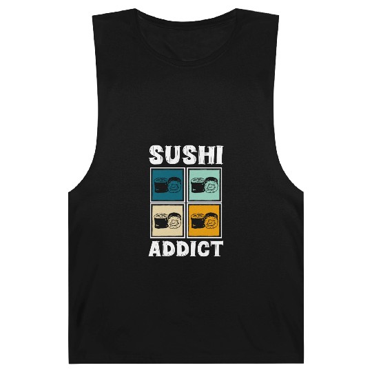 Sushi Delicious Kawaii Cuisine Barnard Tanks