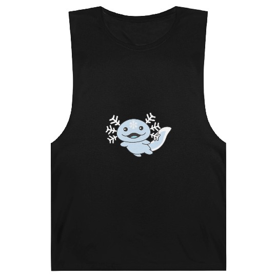 Winter Axolotl With Snowflakes Sweet Winter Barnard Tanks