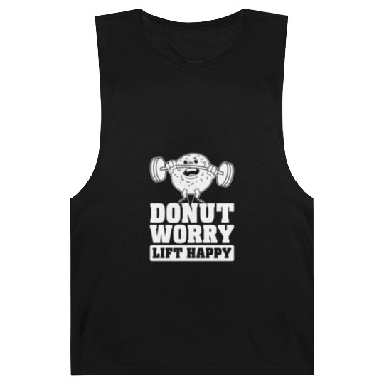 Fitness Donut Funny Donut Gym Barnard Tanks