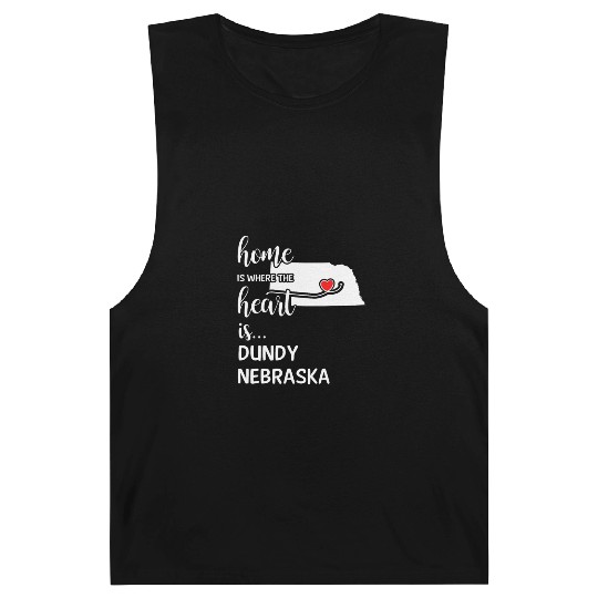 Dundy County Nebraska Is Where My Heart Is Gift Barnard Tanks