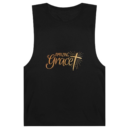 Amazing Grace Lettering Barnard Tanks
