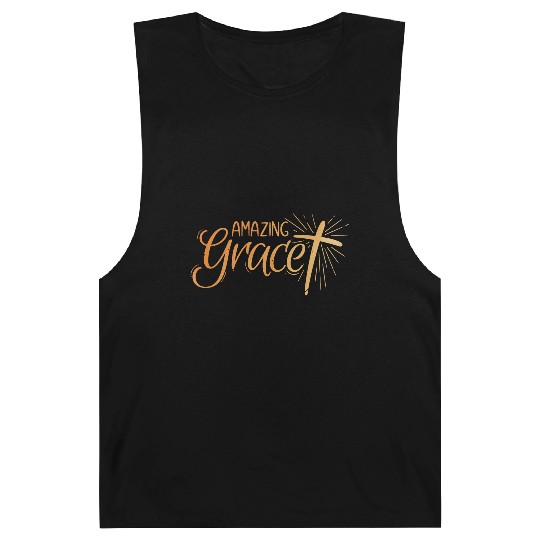 Amazing Grace Lettering Barnard Tanks