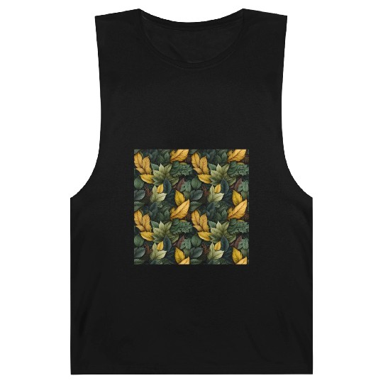 Fall Leaves Pattern Barnard Tanks