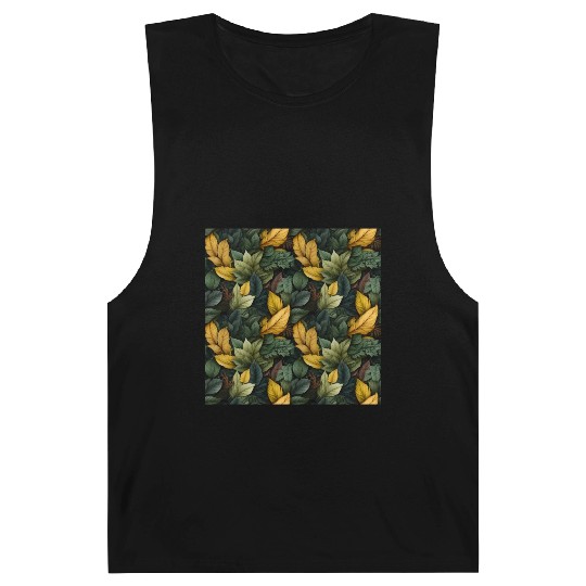 Fall Leaves Pattern Barnard Tanks