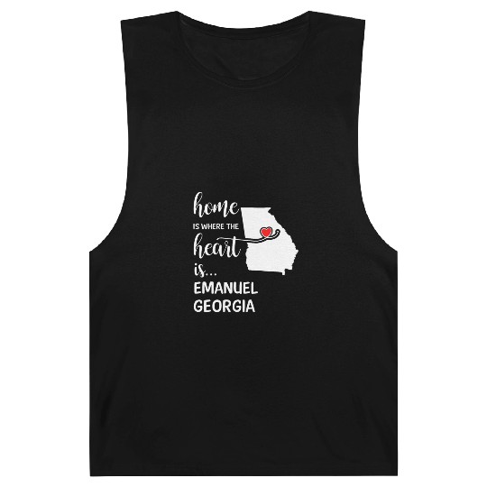 Emanuel County Georgia Is Where My Heart Is Cool Barnard Tanks