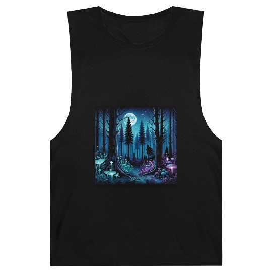Mystic Moonlit Enchanted Forest Barnard Tanks