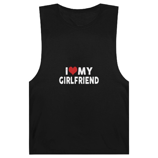 Vintage I Love My Girlfriend I Heart My Girlfriend Barnard Tanks