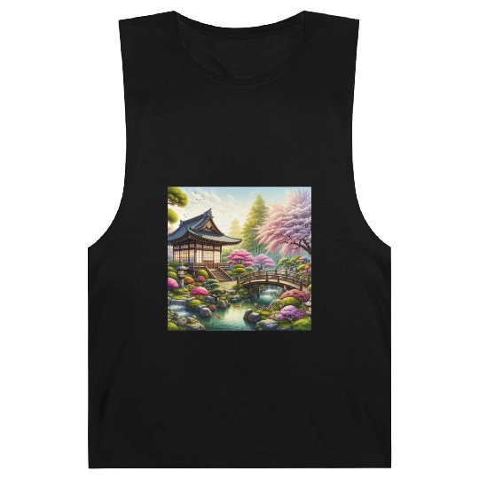 Spring Serenity in Japanese Garden Barnard Tanks