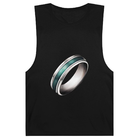 Silver Ring With Green Inlay Jewelry Barnard Tanks