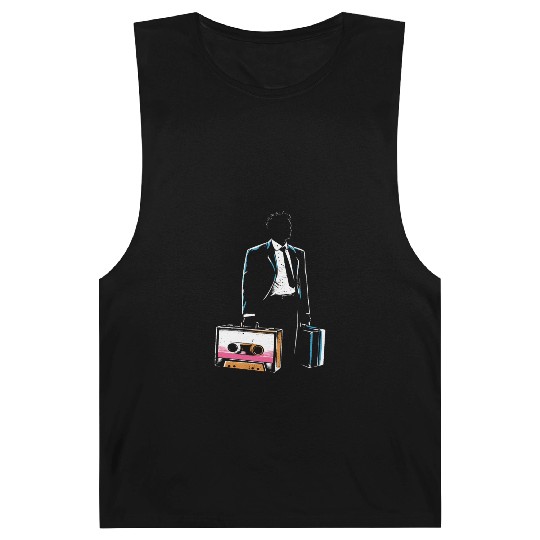 Cassette Tape Dad Retro Music Lover Barnard Tanks