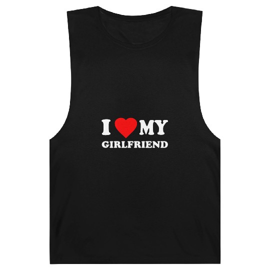 I Love My Girlfriend Valentines Barnard Tanks