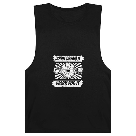 Fitness Donut Funny Donut Gym Barnard Tanks