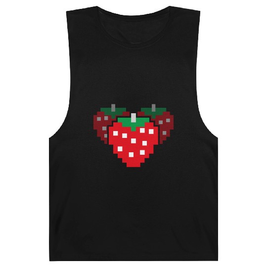 8 Bit Pixel Strawberry 80s Video Game 100 Days of Barnard Tanks