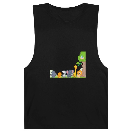 Multi zoo animals lion giraf elephant Barnard Tanks