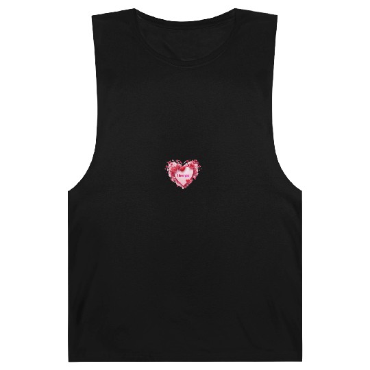 I love you. Heart Barnard Tanks
