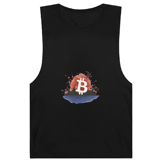Bitcoin Japonese Ink Sunset Serenity Barnard Tanks