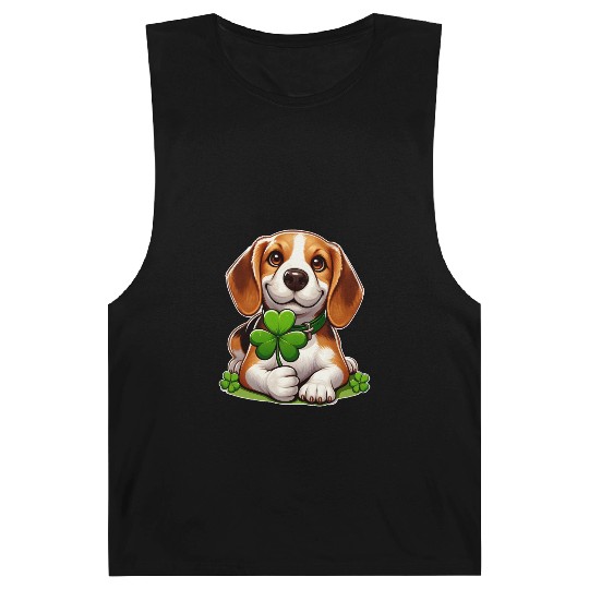 St. Patrick's Day Beagle Barnard Tanks