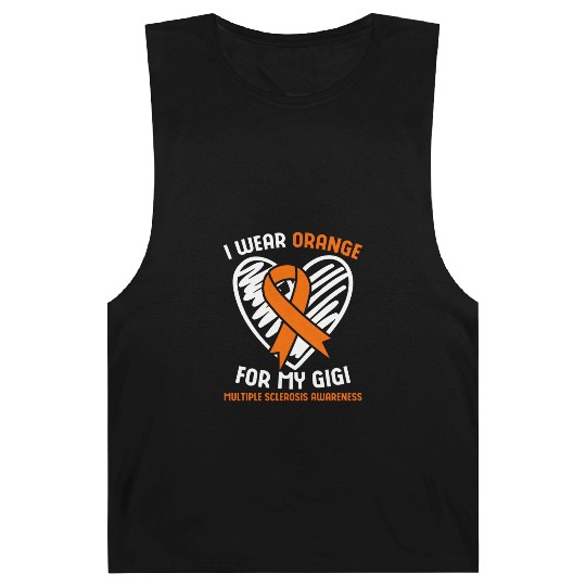 I Wear Orange For My Gigi Multiple Sclerosis Aware Barnard Tanks
